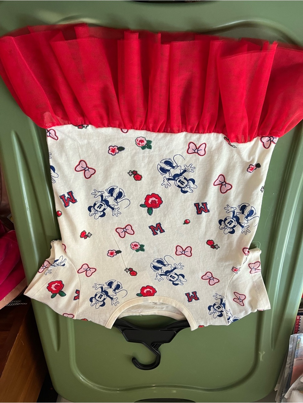 Disney Red and White Minnie Mouse Tutu Top